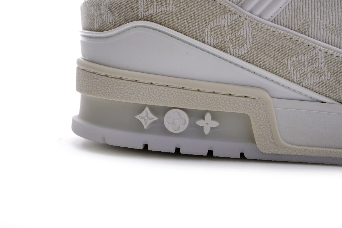 LV Trainer Denim White