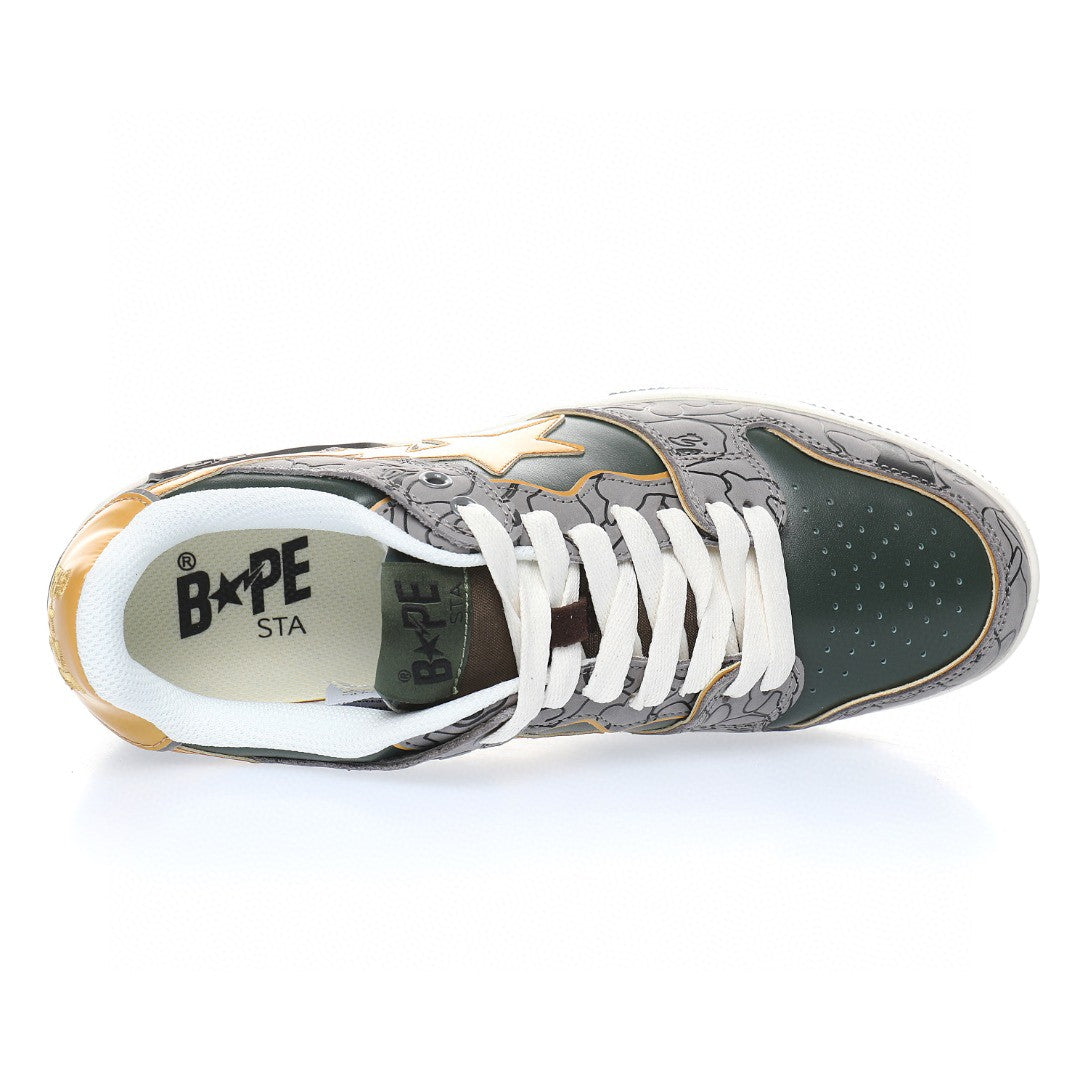 Bapesta Sk8 Sta Low Green Camo