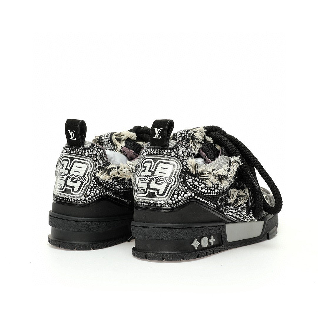 LV Skate Black Rhinestone