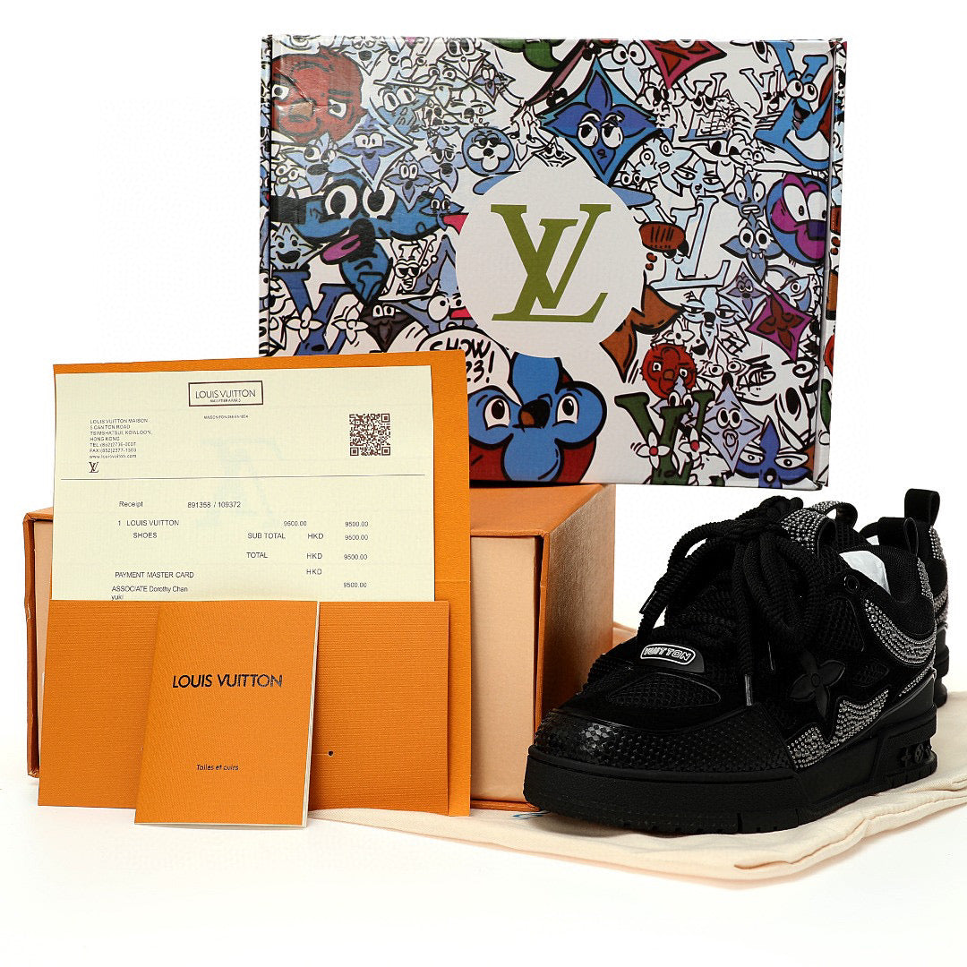 LV Skate Black Rhinestone