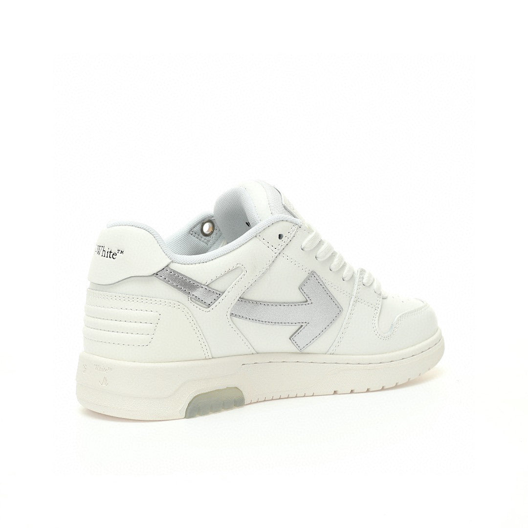 Off White Out Of Office White Silver Logo
