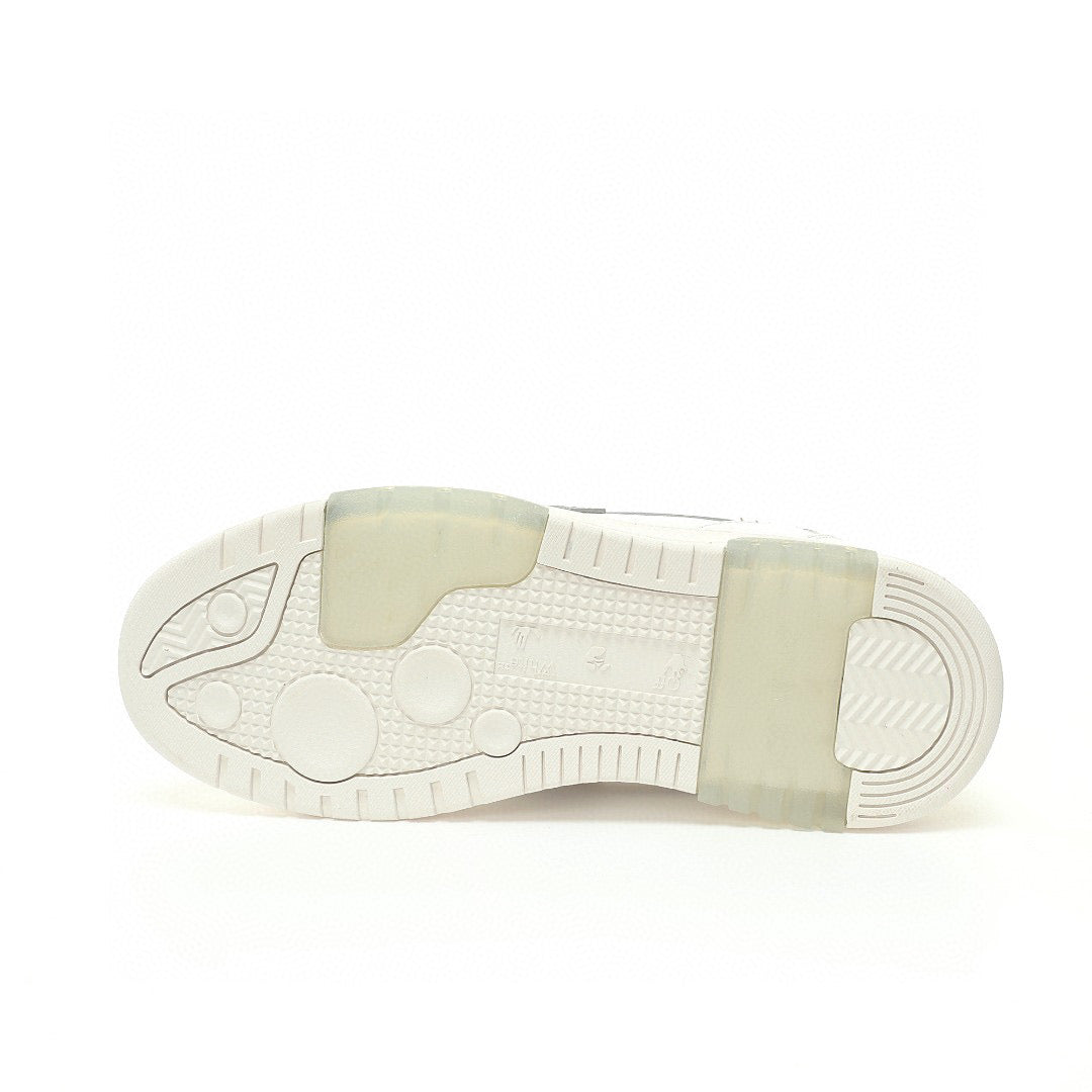Off White Out Of Office White Silver Logo