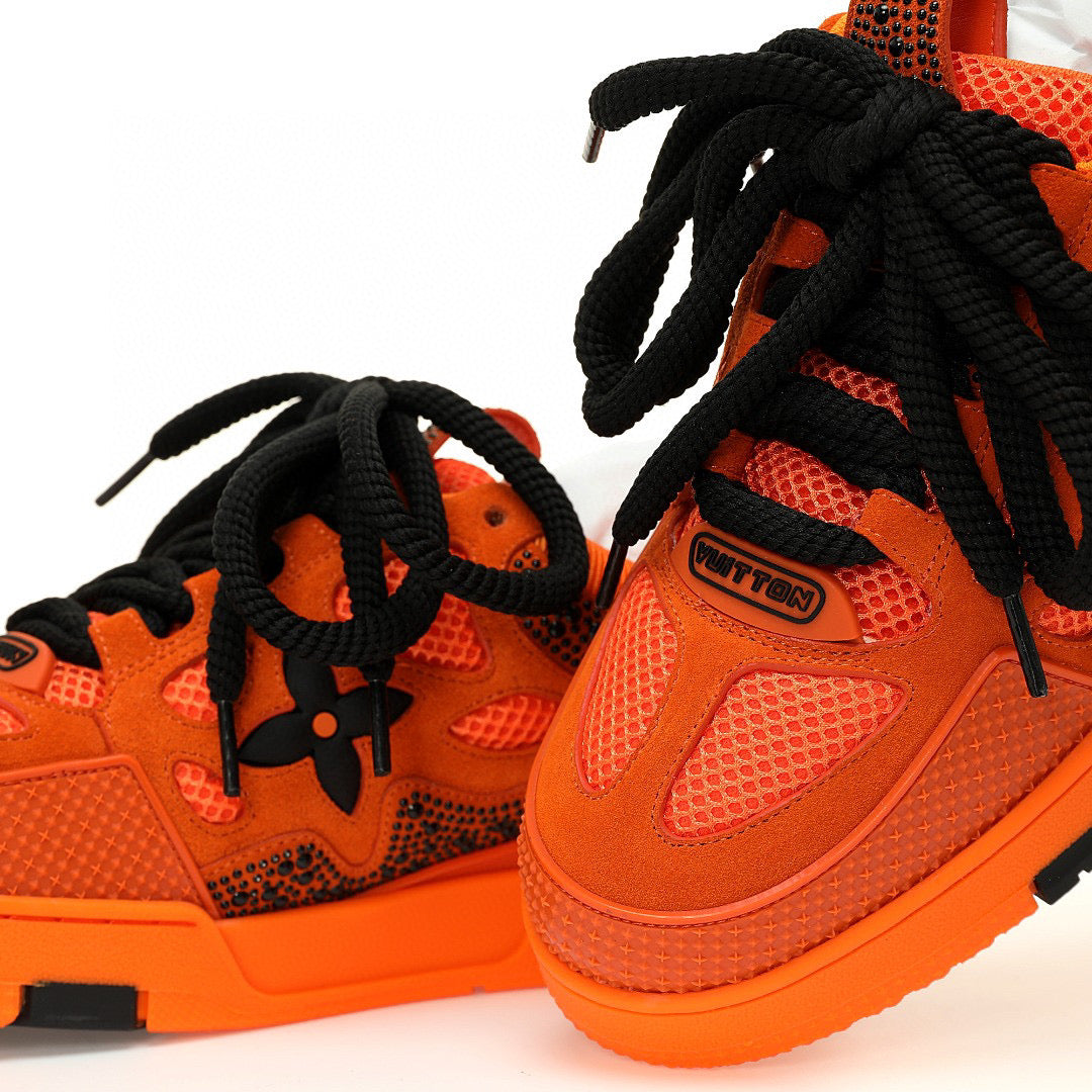 LV Skate Orange Rhinestone