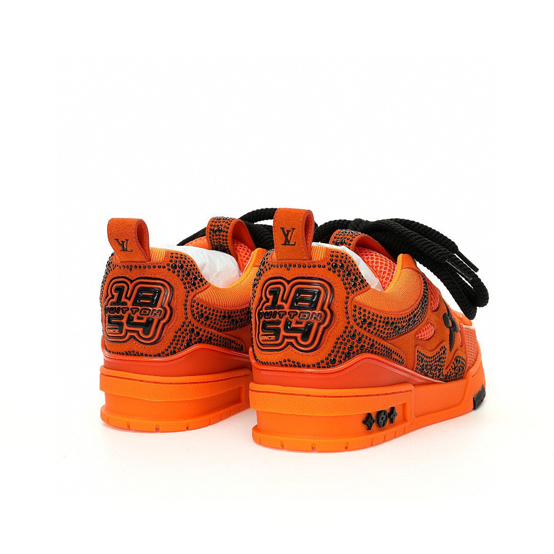 LV Skate Orange Rhinestone