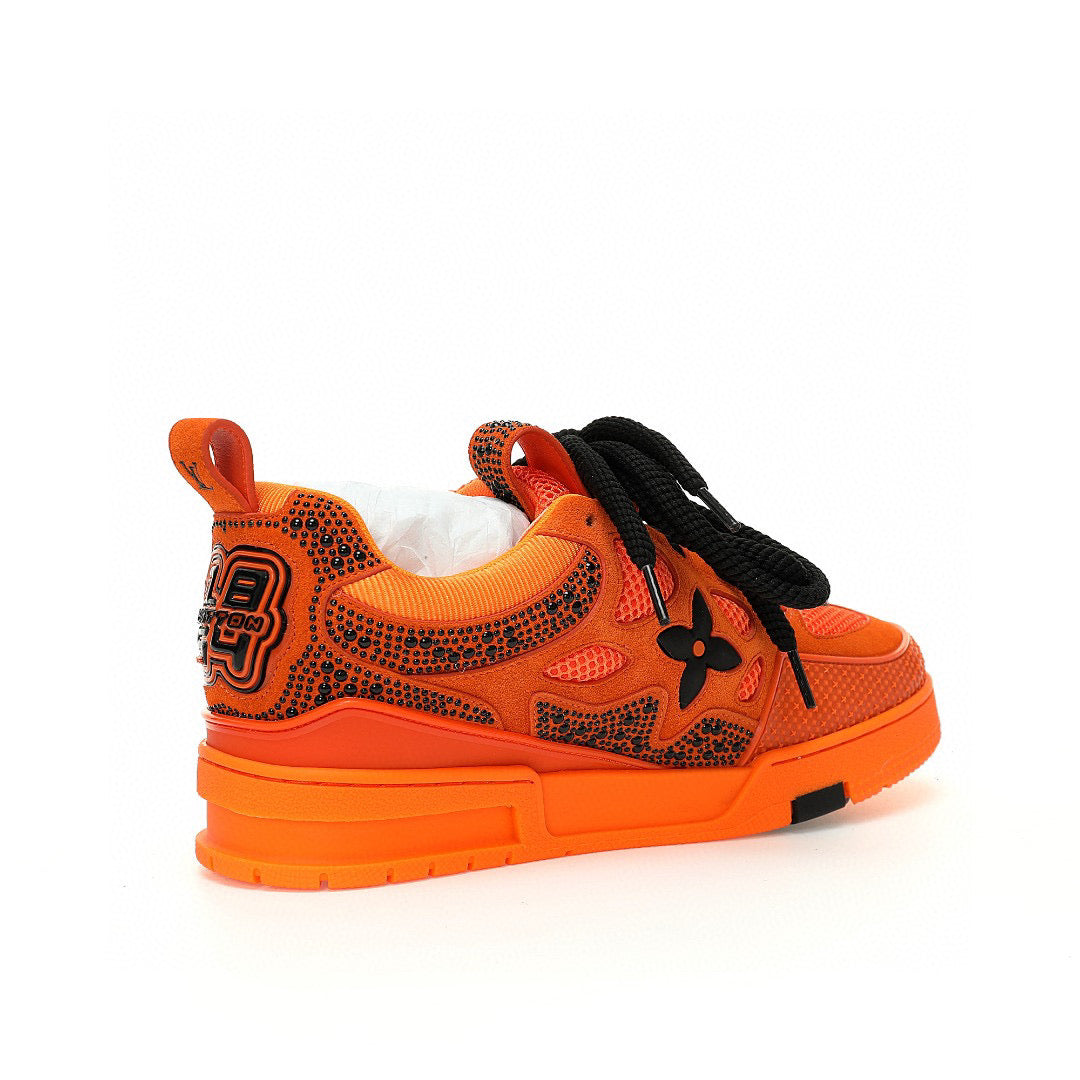 LV Skate Orange Rhinestone