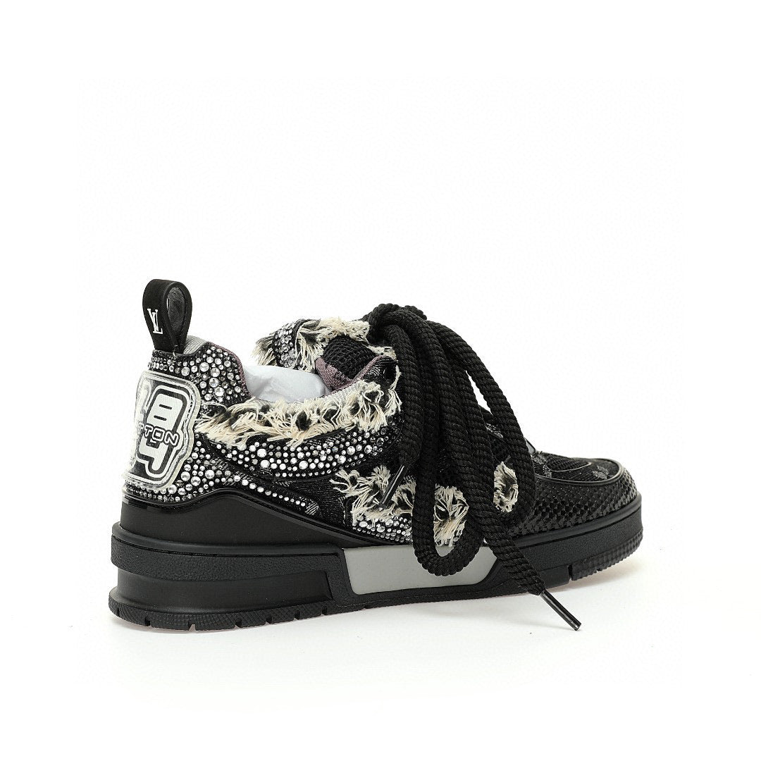 LV Skate Black Rhinestone